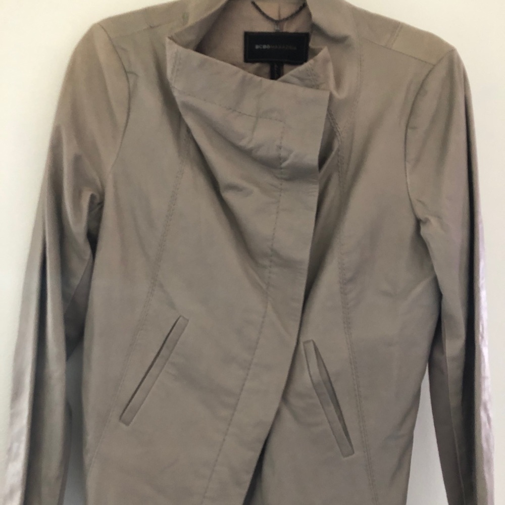 BCBG Maxazria leather jacket, size m